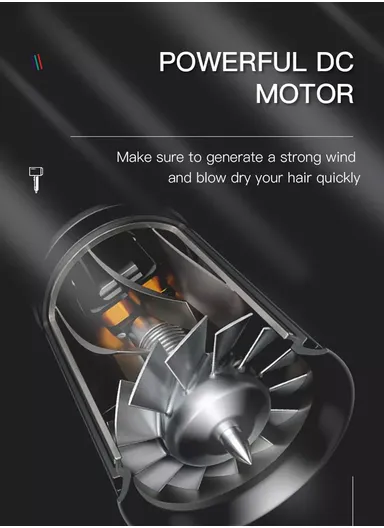 1600-2000W 2 Heat Settings Electric Hair Dryer With Concentrated Nozzle V-400  