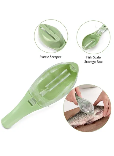 Kitchen Fish Scale Scraper Remover With Lid