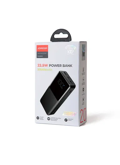 20000mAh 22.5W LED Display Fast Charging Power Bank JR-QP192 - Black