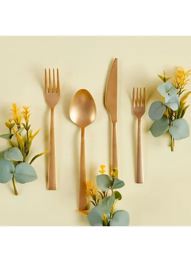 6 Pieces Small Dinner Knife - Gold