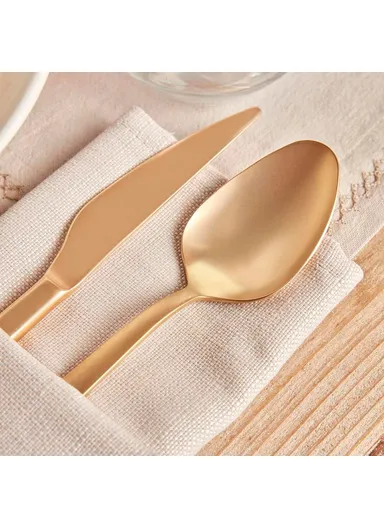 6 Pieces Small Dinner Knife - Gold