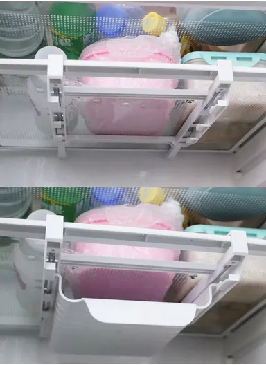 10Pcs Slide-Out Store Organizer Holder Keeps Food Organized (L40 x W22 x H8)cm