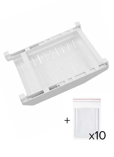 10Pcs Slide-Out Store Organizer Holder Keeps Food Organized (L40 x W22 x H8)cm