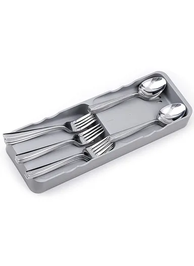 Cutlery Holder &amp; Organizer Compact Design Stores Spoons Forks Knives (L29 x W13 x H4.5)cm