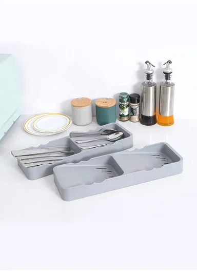 Cutlery Holder &amp; Organizer Compact Design Stores Spoons Forks Knives (L29 x W13 x H4.5)cm