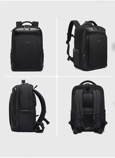 15.6″ Laptop Waterproof &amp; Anti-Theft Business Travel Backpack T-B9110 - Black