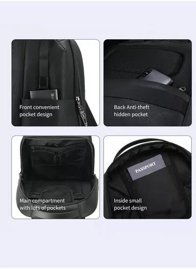 15.6″ TSA Lock Waterproof &amp; Anti-Theft Business Travel Laptop Backpack T-B9050