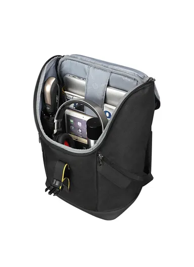 15.6" Waterproof Nylon Polyester 180° Fully Open Anti-Theft USB Port Water Bottle Side Pockets Laptop Office Business Backpack With USB-A Cable &amp; TSA Lock T-B3962 (W40 x D18 x H48)cm