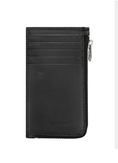Men's Business Cards-Holder RFID Anti-Theft Leather Long Thin Wallet T-S8083 (L13.6 x W7.5 x T0.5)cm