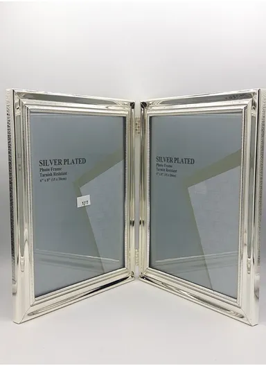 Silver Plated Photo Double Frame 15x21 cm