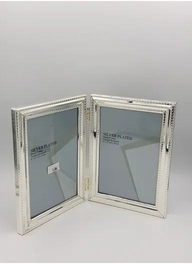 Silver Plated Photo Double Frame 10x15 cm