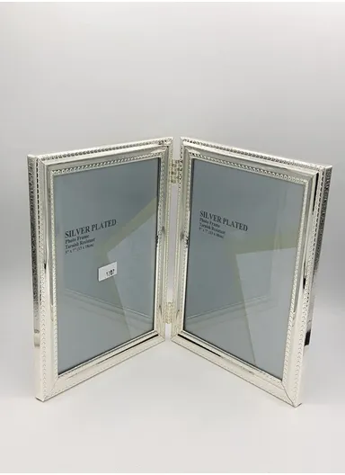 Silver Plated Photo Double Frame 13x18 cm