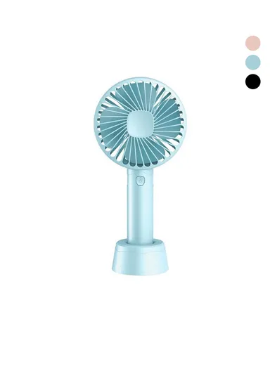 1200mAh 3 Speeds 4 Blades USB Rechargeable Mini Fan 