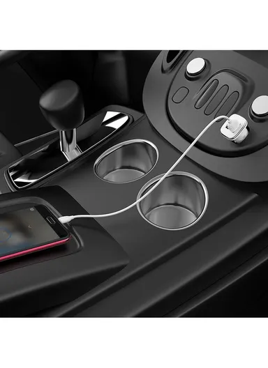 18W 3A QC3.0 USB To Micro USB Car Charger With Cable BZ12A