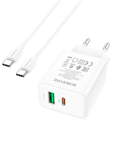 QC3.0 Type-C To Type-C Fast Wall Charger BA67A