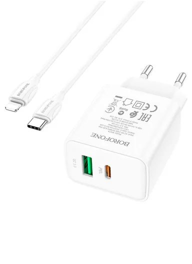 QC3.0 Type-C To iP Fast Wall Charger BA67A