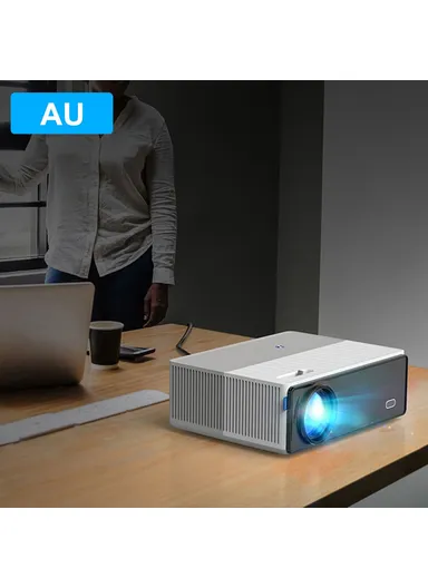 4K, WiFi, Speaker, 6000 Lumens Mini HD 1080P Projector LCD+LED Large Screen 100-inch Projector for Office Home Theater D5000