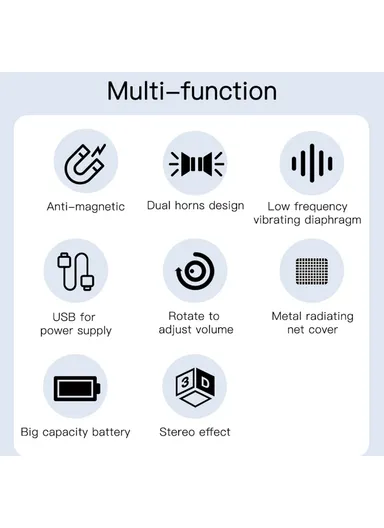 10W 2400mAh Rechargeable Stereo Bass Bluetooth 5.0 Speaker Music Player Subwoofer Support TF U-Disk YSW05 (L6.5 x W41 x T6.3)cm