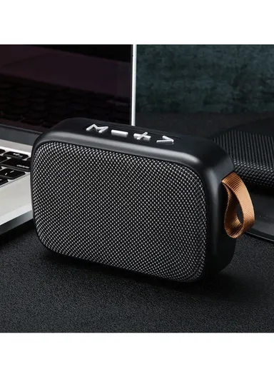 3W 400mAh Cloth Portable Mini Speaker Bluetooth Speaker Deep Bass Sound Box Speaker G2 (L8 x W12 x T3.5)cm - Red
