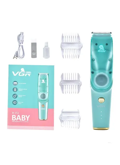 5W 800mAh Rechargeable Vacuum Baby Children Low Noise Hair Clipper V-151 (L19 x W4 x T5)cm