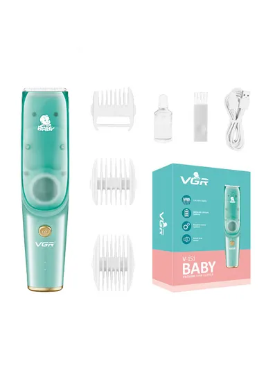 5W 800mAh Rechargeable Vacuum Baby Children Low Noise Hair Clipper V-151 (L19 x W4 x T5)cm