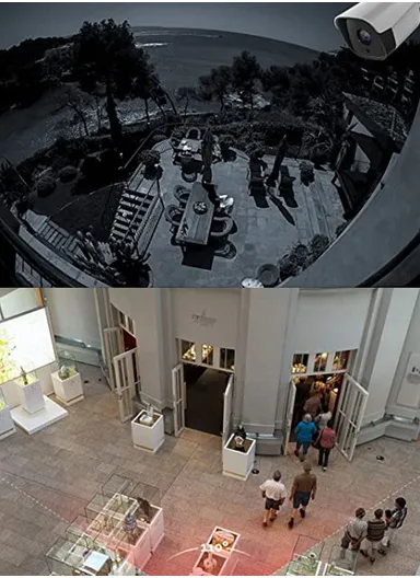 5MP HD IP Infrared Thermal Shape Waterproof Video Camera With POE Fi011E1-P (L6 x W6.5 x H18)cm