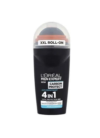 50ml L'Oreal Paris Men Expert- Carbon Protect 4 in 1 Total Protection - Deodorant Roll-On 