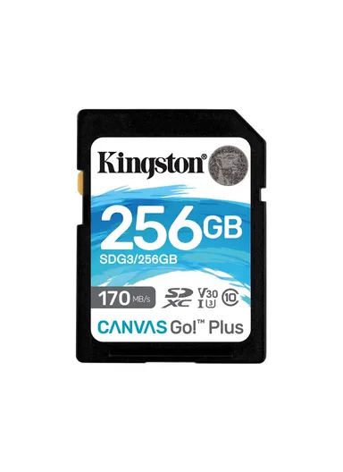 256GB 170MB/s Canvas Go Plus SD Card UHS-I U3 V30