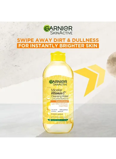 400ml Vitamin C Micellar Water Facial Brightening Cleanser and Makeup Remover