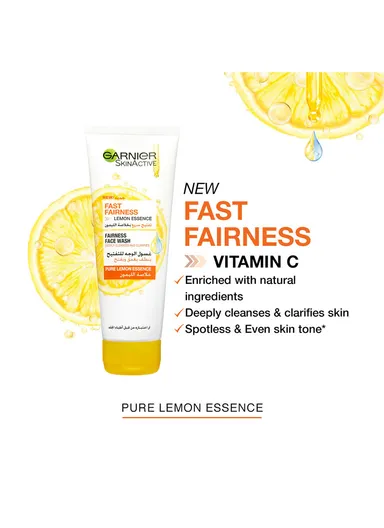 100ml Garnier Skin Active Fast Bright Face Wash