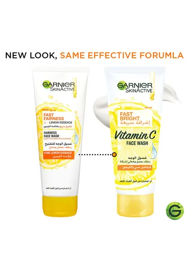 100ml Garnier Skin Active Fast Bright Face Wash