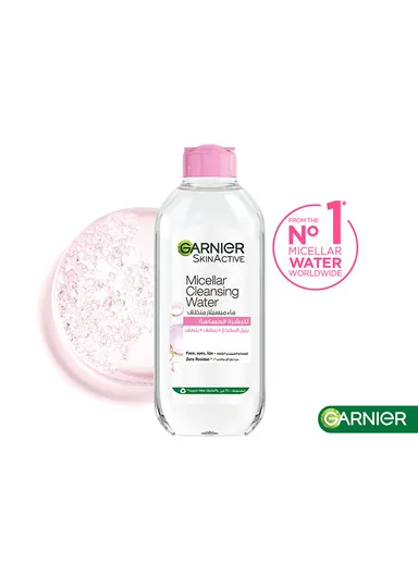 100ml Micellar Water Facial Cleanser and Makeup Remover Pink for Sensitive Skin