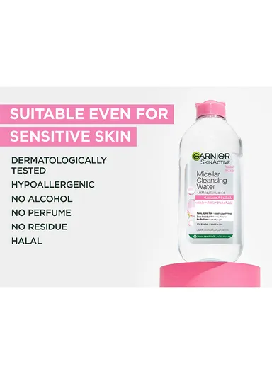 100ml Micellar Water Facial Cleanser and Makeup Remover Pink for Sensitive Skin