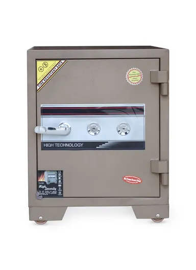 120Kg (W50 x D50 x H62)cm Fireproof Heavy Duty Steel Construction Key Lock Locking System Built-In Steel Locking Bolts Safe Box K3-620SS