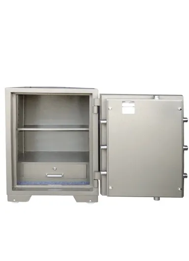 120Kg (W50 x D50 x H62)cm Fireproof Heavy Duty Steel Construction Key Lock Locking System Built-In Steel Locking Bolts Safe Box K3-620SS