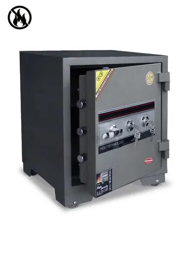 120Kg (W50 x D50 x H62)cm Fireproof Heavy Duty Steel Construction Key Lock Locking System Built-In Steel Locking Bolts Safe Box K3-620SS