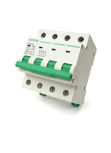 40A AC 4P Circuit Breaker SCB8-63 (L6.6 x W7 x H8)cm