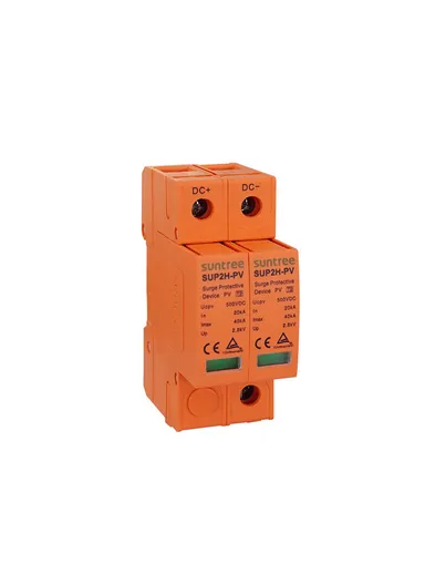 500VDC 2P 20kA High-Quality Surge Protective Device SUP2H-PV (L7.2 x W3.4 x H9)cm