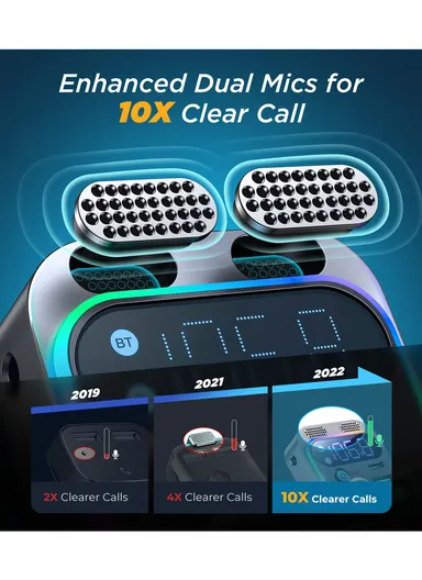 48W Car Wireless FM Transmitter JR-CL16 - Silver