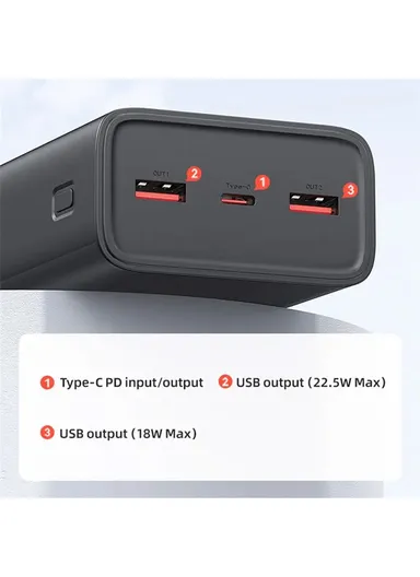 30000mAh 65W PD Power Bank Portable Charger External Battery Pack With 100W PD Type-C to Type-C Cable