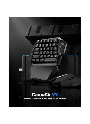 Wireless Keyboard Adjustable DPI Mouse Combo For PS4/ PS3/Xbox One/Switch/PC