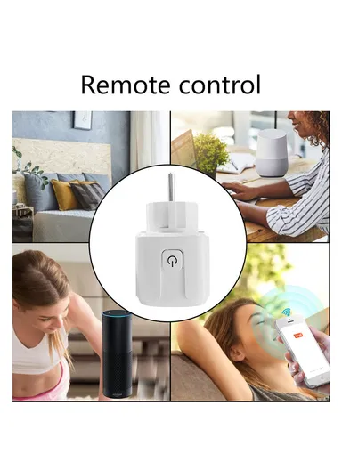 20A WiFi Outlet Smart Plug, Amazon Alexa Google Assistant Smart Plug - White