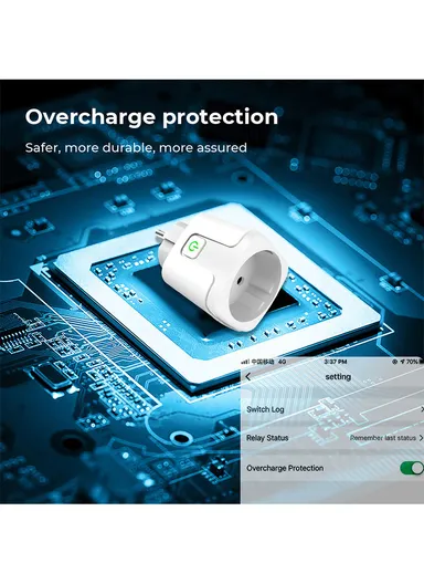 20A WiFi Outlet Smart Plug, Amazon Alexa Google Assistant Smart Plug - White