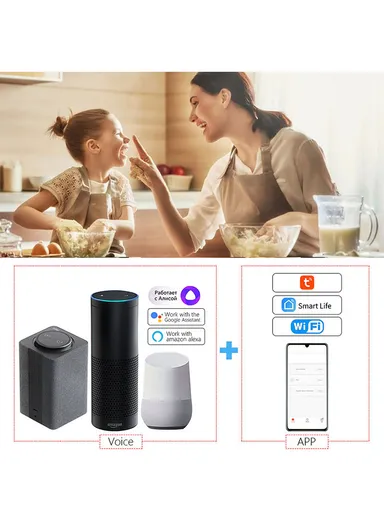 20A WiFi Outlet Smart Plug, Amazon Alexa Google Assistant Smart Plug - White