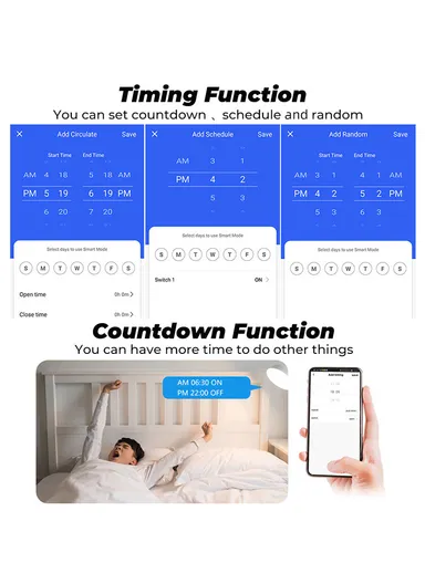 20A WiFi Outlet Smart Plug, Amazon Alexa Google Assistant Smart Plug - White