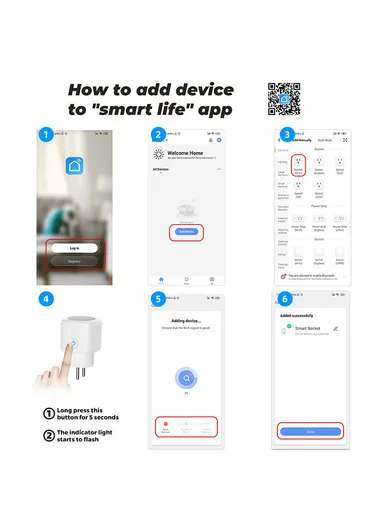 20A WiFi Outlet Smart Plug, Amazon Alexa Google Assistant Smart Plug - White