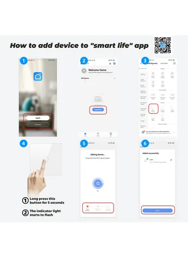 433MHZ 1 Gang WiFi Wall Plug Smart Touch Switch For Alexa Google Home TMW403 - Black