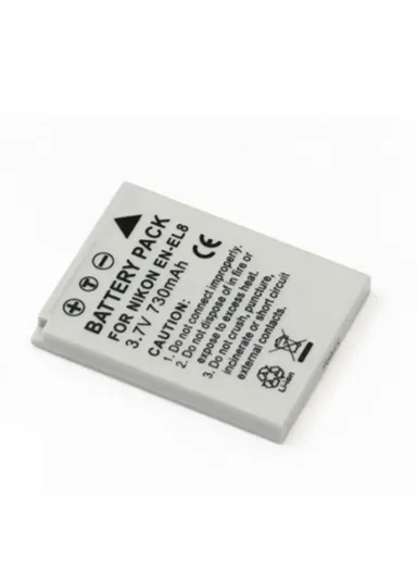 730mAh Rechargeable Battery Pack For Nikon EN-EL8
