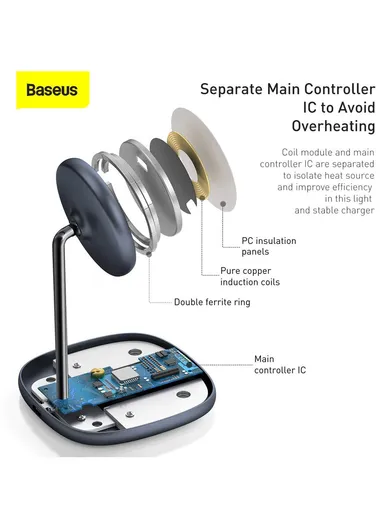 15W Desktop Magnetic Wireless Charger WXSW-01 