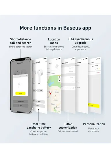 Bluetooth 5.0 True Auto Connection Waterproof Touch Wireless TWS Earphones Bowie E3 - Black